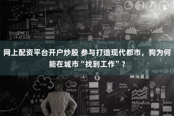 网上配资平台开户炒股 参与打造现代都市，狗为何能在城市“找到工作”？