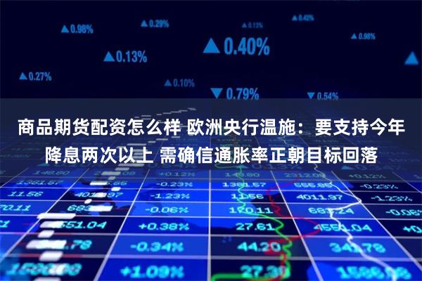 商品期货配资怎么样 欧洲央行温施：要支持今年降息两次以上 需确信通胀率正朝目标回落
